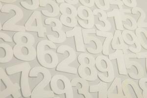 Background or texture of numbers. Finance data concept. Mathematic. Banking or currency. Business and economic growth. photo