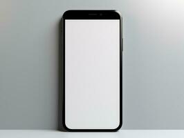 AI generated Modern Mobile Phone Mockup for App Display - AI Generated photo