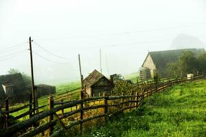 Summer landscape in the Carpathian mountains. View of the mountain peak Hoverla. Bautiful Ukrainian mountain Carpathian Hoverla. photo