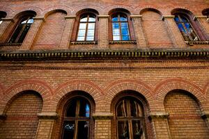 Architecture and streets of the old town. The historic architecture of Chernivtsi, Ukraine. Old city after the rain. photo