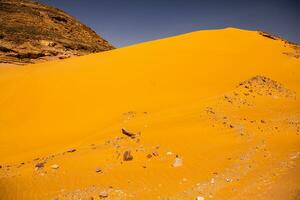 Landscape of sahara desert in Egypt. Conceptual for freedom, enjoying the journey. photo