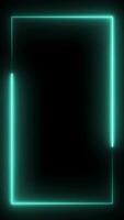 Neon frame vertical background V2 video