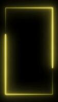 Neon frame vertical background V6 video