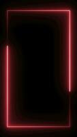 Neon frame vertical background V1 video