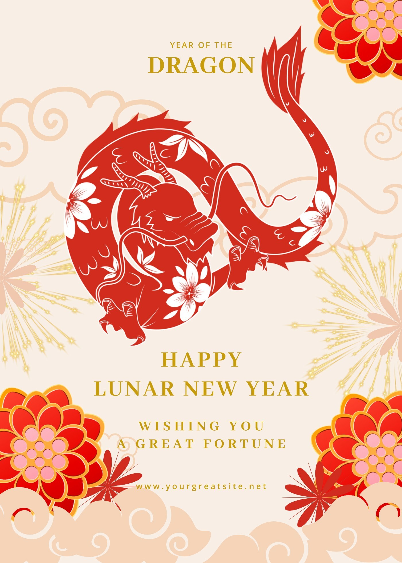 chinese new year greeting card design ideas