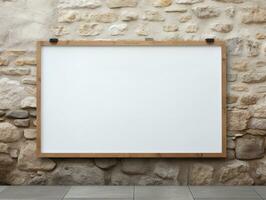 AI generated Interactive Whiteboard Mockup for Creative Ideas - AI Generated photo