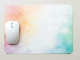 AI generated Ergonomic Mouse Pad Mockup for Comfortable Computing - AI Generated photo