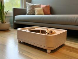 AI generated Cozy Pet Bed Mockup for Home and Pet Stores - AI Generated photo