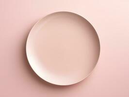 AI generated Elegant Ceramic Plate Mockup for Dining and Decor - AI Generated photo