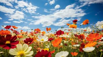 ai generado vibrante verano flor campo - ai generado foto