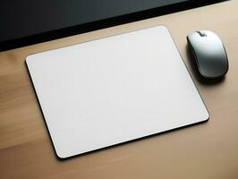 AI generated Ergonomic Mouse Pad Mockup for Comfortable Computing - AI Generated photo