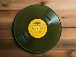 AI generated Vintage Vinyl Record Mockup for Music Enthusiasts - AI Generated photo