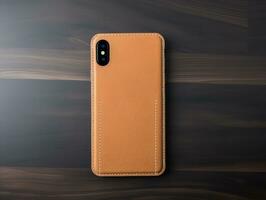 AI generated Sleek Phone Case Mockup for Smartphone Protection - AI Generated photo