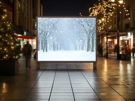 AI generated Dynamic LED Screen Mockup for Vibrant Displays - AI Generated photo