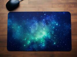 AI generated Ergonomic Mouse Pad Mockup for Comfortable Computing - AI Generated photo