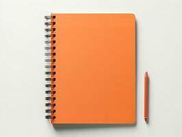 AI generated Stylish Spiral Notebook Mockup for Notes and Sketches - AI Generated photo