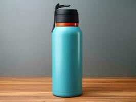 AI generated Dynamic Sports Water Bottle Mockup - AI Generated photo