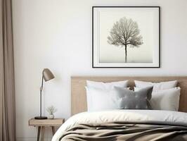 AI generated Elegant Framed Artwork Mockup for Interior Decor - AI Generated photo