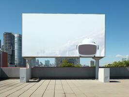 AI generated Outdoor Billboard Advertising Mockup - AI Generated photo