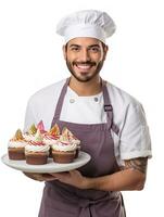 AI generated Artisan Male Baker in Bakery, AI Generated photo