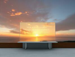 AI generated Dynamic LED Screen Mockup for Vibrant Displays - AI Generated photo