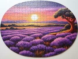 AI generated Engaging Custom Puzzle Mockup for Fun and Learning - AI Generated photo