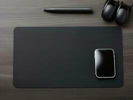 AI generated Ergonomic Mouse Pad Mockup for Comfortable Computing - AI Generated photo