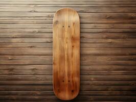 AI generated Trendy Skateboard Deck Mockup for Sports and Lifestyle - AI Generated photo