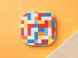 AI generated Elegant Ceramic Coaster Mockup for Tableware - AI Generated photo