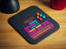 AI generated Ergonomic Mouse Pad Mockup for Comfortable Computing - AI Generated photo