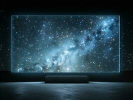 AI generated Dynamic LED Screen Mockup for Vibrant Displays - AI Generated photo