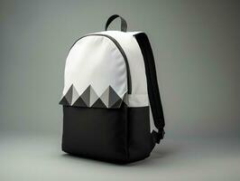 AI generated Trendy Backpack Mockup for Fashion and Travel - AI Generated photo