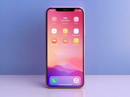 AI generated Modern Mobile Phone Mockup for App Display - AI Generated photo