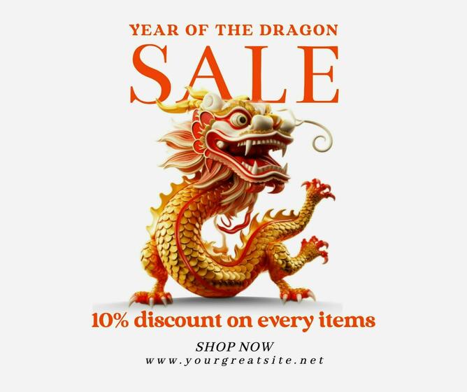marketing social media post for chinese new year