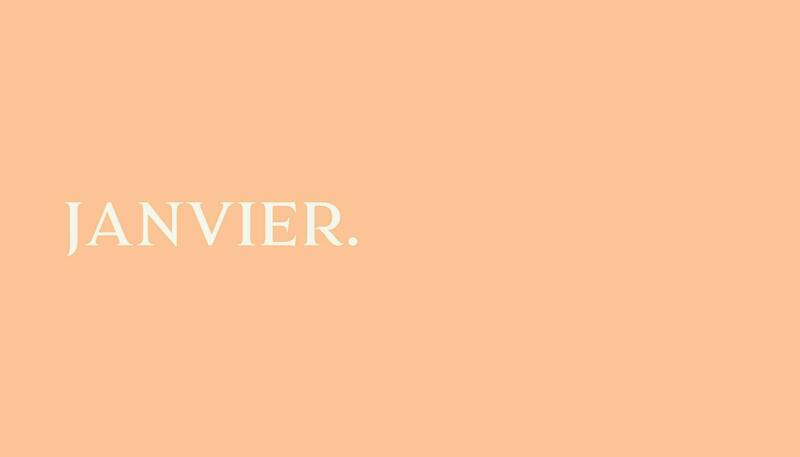 modern peach business card for company