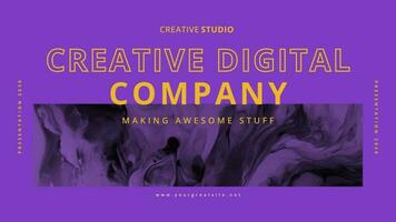creative digital agency marketing presentation template design ideas