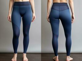 AI generated Trendy Leggings Mockup for Fitness and Fashion - AI Generated photo