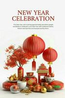 chinese new year graphic social media template ideas
