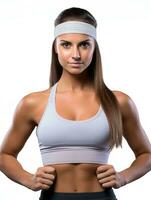 AI generated Energetic Female Fitness Trainer, AI Generated photo