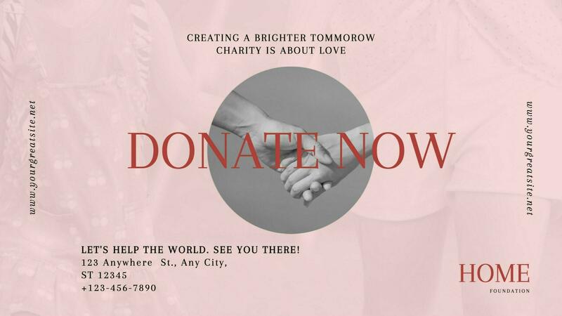 donation social media post for charity