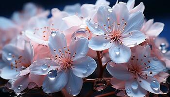 ai generado frescura de primavera en naturaleza, vibrante colores de flores generado por ai foto