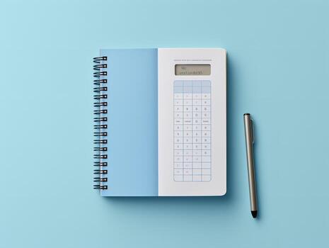 AI generated Stylish Spiral Notebook Mockup for Notes and Sketches - AI Generated photo