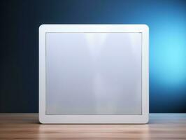 AI generated Sleek Digital Tablet Mockup for Tech Displays - AI Generated photo