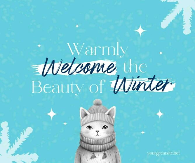Welcome Winter Facebook Post