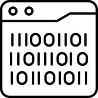 Binary Code Vector Icon