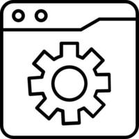 Web Settings Vector Icon