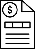 Invoice Vector Icon