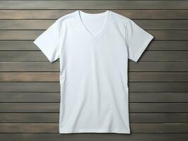 AI generated Trendy T-Shirt Design Mockup for Apparel - AI Generated photo