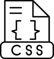 icono de vector de css