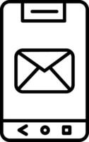 icono de vector de correo